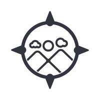 Compass Logo Template Icon vector