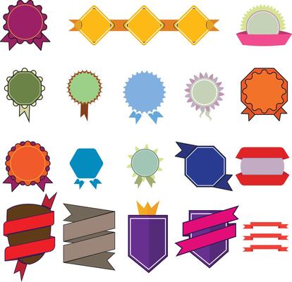set of badge label for design