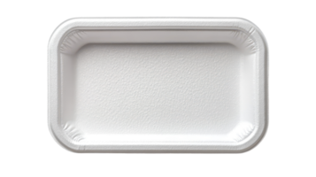 Disposable rectangular serving tray on a transparent background ready for food presentation or catering activities. png