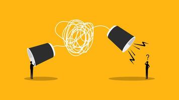 Paper Cups Communicate with the Chaos. vector