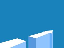 Obstacle. Broken arrow path. vector
