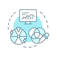 Color grading multi color concept icon. editing, visual correction. Editing software. Round shape line illustration. Abstract idea. Graphic design. Easy to use in infographic, presentation vector
