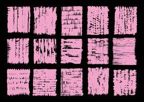 Abstract grunge paint texture background template bundle. Painting brush strokes graphic element. vector