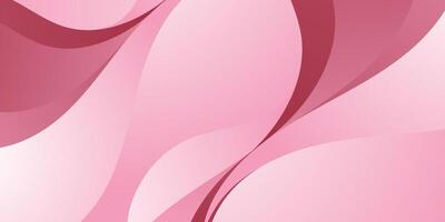 Colorful geometric 3D background. Pink element with fluid gradient. Dynamic wave shapes composition. vector