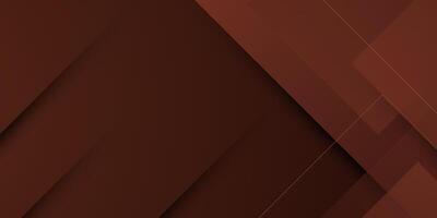 Abstract geometric dark brown background with simple square overlap shape and shadow. Modern 3d design. Trendy background with papercut concept. vector
