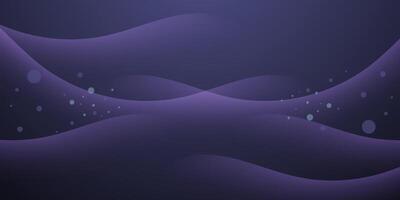 Abstract dark purple 3D background with wave pattern and shadow. Realistic 3d wave background with glitter. vector