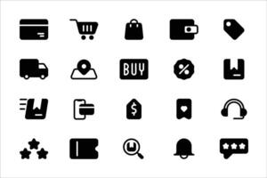 Shopping and Ecommerce icon design vector