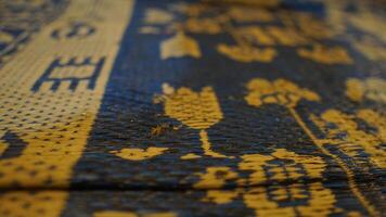 Photo of the motif on the Javanese seat mat