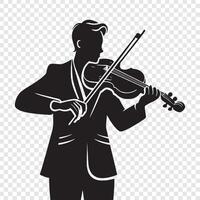 a man playing the violin vector