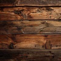 A close up of a wooden wall with many different types of wood photo
