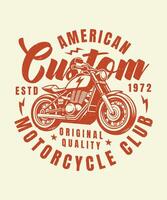 Fully editable EPS 10 Outline of American Custom Original Quality Biker T-Shirt Design an image suitable for T-shirts, Mugs, Bags, Poster Cards, and much more. The Package is 4500x5400px vector