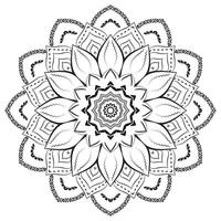 Realistic Ornamental Mandala Pattern Design Background vector