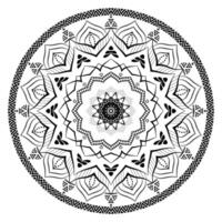 Realistic Mandala Design Background vector