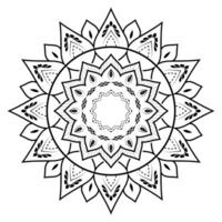 Realistic Mandala Pattern Design Background vector