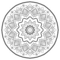 Mandala Realistic Ornament Design Background vector