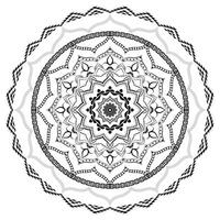 mandala pattern coloring page vector