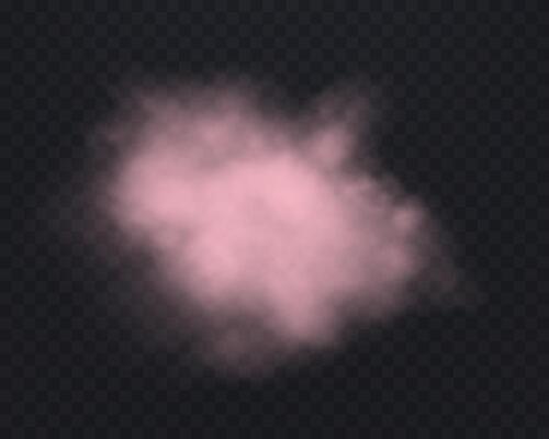 Realistic light pink smoke or haze. Magic fog, vapor.