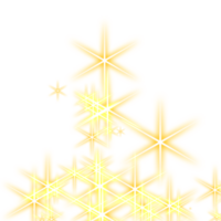 Radiant stars lights creating shadows of magic png