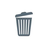 Trash Can Icon Template Illustration Design vector