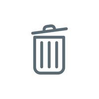 Trash Can Icon Template Design vector