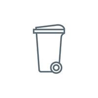 Trash Can Icon Template vector