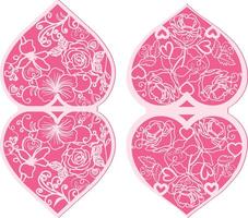 Folding 2 layer gift card for any purpose. vector