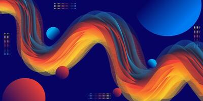 Abstract liquid blend background vector