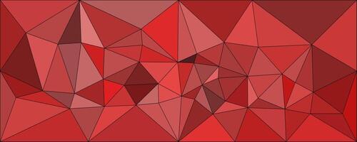 Red Geometrical Shape Polygonal Background Abstract Banner vector