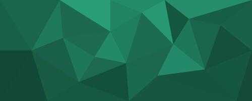 Abstract Banner Polygonal Background Geometric Shape with green gradation color vector