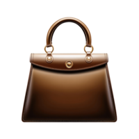 Leather Handbag isolate transparency background png