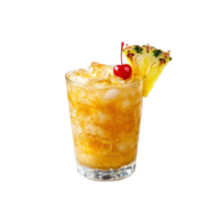 Pineapple Coconut Drink isolate transparency background png