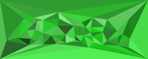 Green Geometrical Shape Polygonal Background Abstract Banner vector