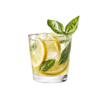 Lemon Basil Cooler isolate transparency background png