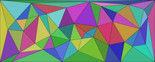 Multi Color Geometrical Shape Polygonal Background Abstract Banner vector