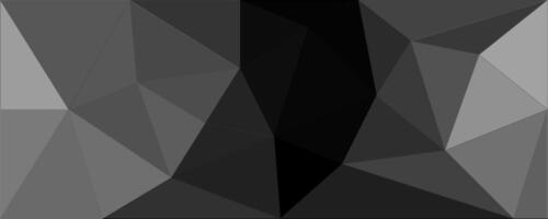 Gray Gradation Geometrical Shape Polygonal Background Abstract Banner vector