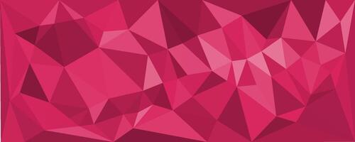 Red Maroon Geometrical Shape Polygonal Background Abstract Banner vector