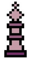 King chess piece in pixel art style vector