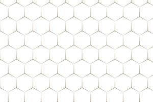 simple brown color thin to thick polygon pattern a white background with a gold pattern of the hexagons vector