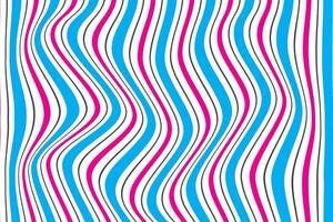 simple abstract sky pink black color wavy distort stripes line pattern a colorful pattern of the word blue in white and red vector