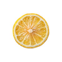 Fresh Lemon Slice isolate transparency background png