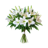 Lily Bouquet isolate transparency background png