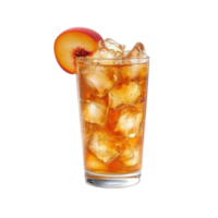 Peach Iced Tea isolate transparency background png