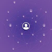 Abstract Profile Connectivity Background vector