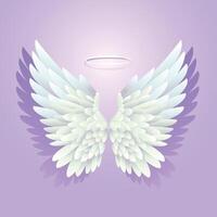 White wings with Background vector