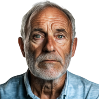 Portrait of an older man png
