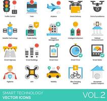 Smart technology icons set, vol 2 vector