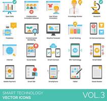 Smart technology icons, vol 3 vector