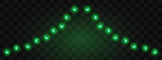 Festive lights. String of glowing blue lights arranged at an angle. Ideal for decorating events, holidays, or outdoor settings. The dark background highlights the glowing elements. vector
