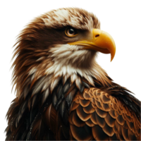Profile of an Eagle with a Long Yellow Beak png