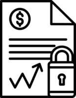 Document Security Illustration Icon vector